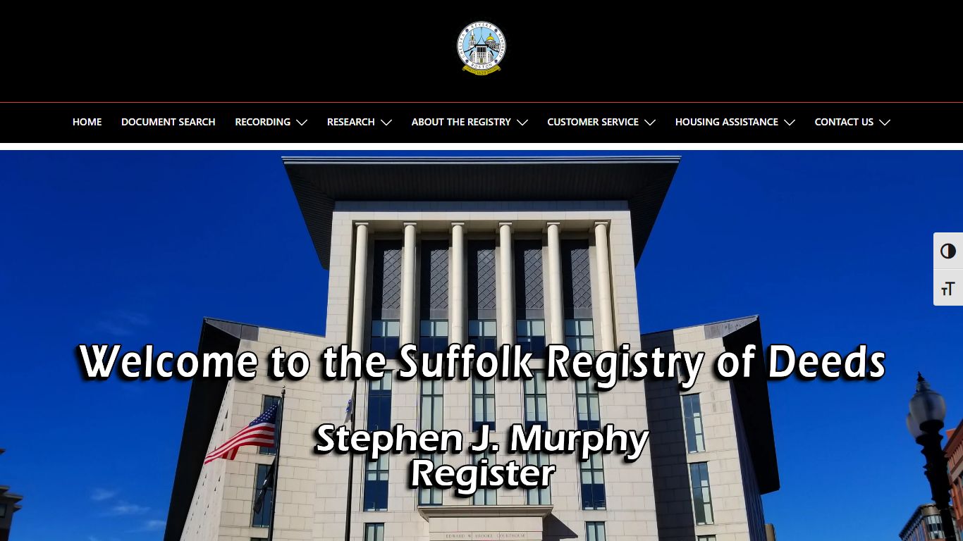 Suffolk County Registry of Deeds - Real Estate Records